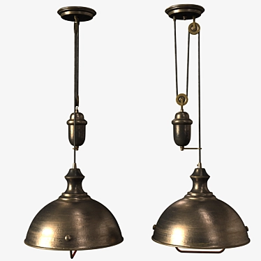 Farmhouse 1 Light Oiled Bronze Ceiling Mount Pendant