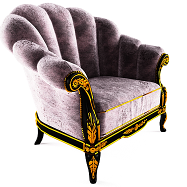 Elegant Millimeters Armchair 3D model image 1 