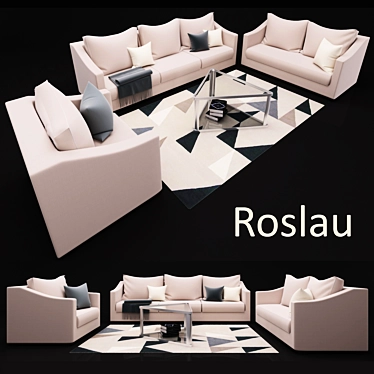 Roslau Collection: Stylish and Comfortable Furniture 3D model image 1 