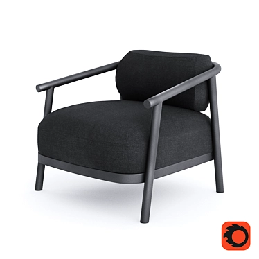 Modern BB3 Armchair by Slava Balbek - Stylish Comfort for Your Space 3D model image 1 