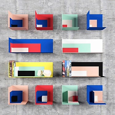 Kyuhyung Cho Corners - Stylish and Versatile Shelving Solution 3D model image 1 