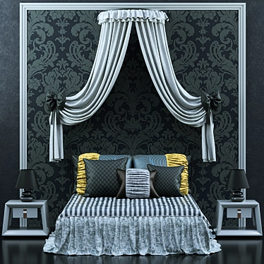 Elegant Dreamland Melville Bed 3D model image 1 