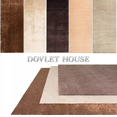 DOVLET HOUSE 5-pc Carpets Collection (Part 9) 3D model image 1 