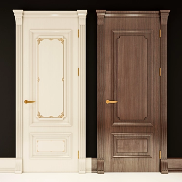 Elegant Entry Door 3D model image 1 