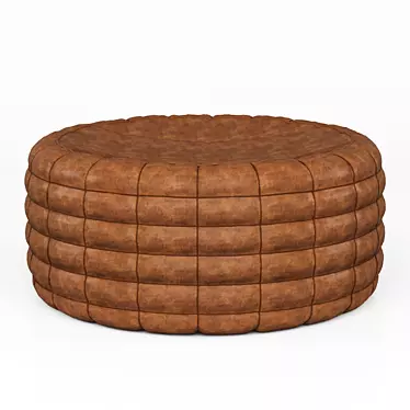 Mesh Ottoman: Unwrapped, 450 Seating Height 3D model image 1 