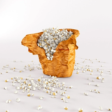 Delicious Savory Popcorn Bag 3D model image 1 