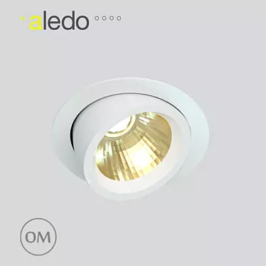 Sleek 41W MUV LED Spotlight 3D model image 1 