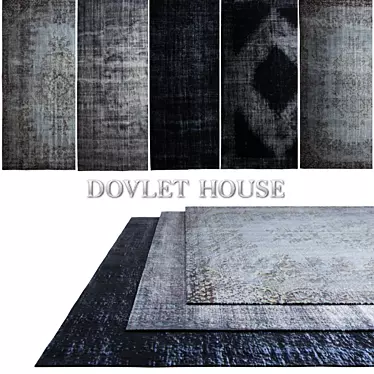 DOVLET HOUSE 5-Piece Carpets Set (Part 22) 3D model image 1 