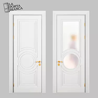 Elegant Catherine Interior Door 3D model image 1 