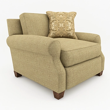 Adele Comfy Lounge Chair 3D model image 1 