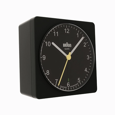 Braun Travel Alarm Clock | Compact and Versatile 3D model image 1 