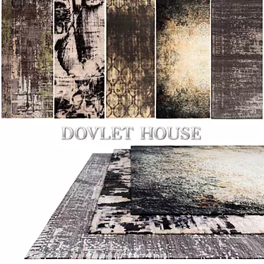 Luxurious Carpets Collection by DOVLET HOUSE (5 pcs) 3D model image 1 