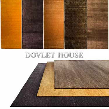 DOVLET HOUSE 5-Piece Carpets Set (Part 34) 3D model image 1 
