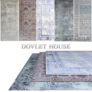 Luxurious Carpets Set by DOVLET HOUSE 3D model image 1 