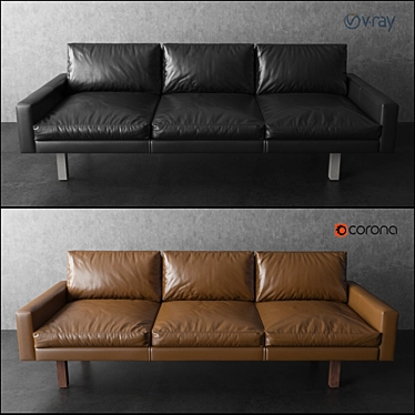 Contemporary Standard Felix Sofa 3D model image 1 