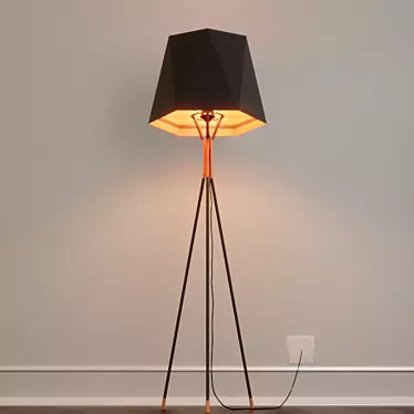 Stylish Tripod Floor Lamp 3D model image 1 