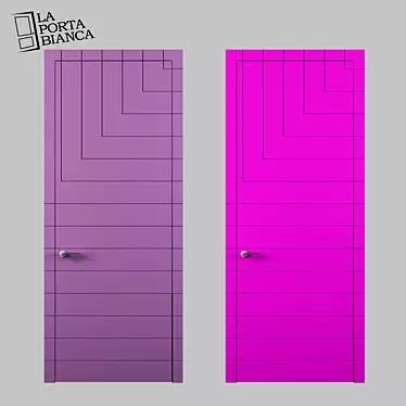 Mia 2-Panel Door: Elegant & Durable 3D model image 1 