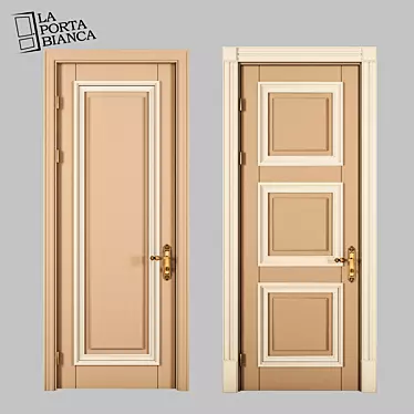 Agate A and B Interior Doors 3D model image 1 