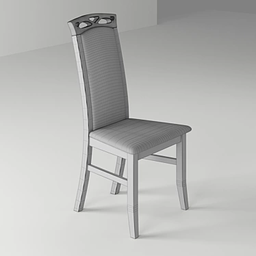 Classic Oak Chair 8: Timeless Elegance 3D model image 1 