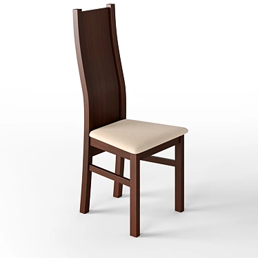 Classic Oak Chair 3D model image 1 