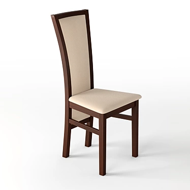 Classic Oak Chair 3D model image 1 
