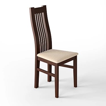 Elegant Oak Chair 2011 3D model image 1 