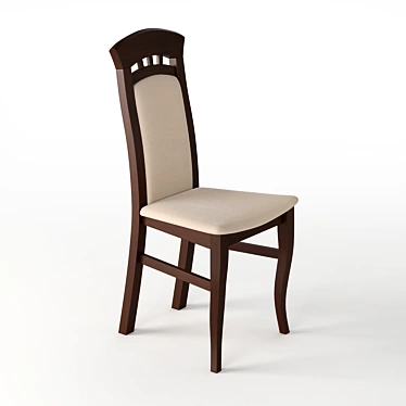 Classic Oak Chair 2011 3D model image 1 