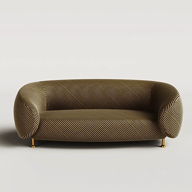 Elegant Lucien Sofa - Ultimate Comfort & Style 3D model image 1 