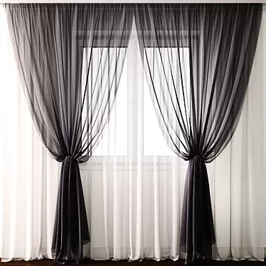 Elegant Curtain Model 3D model image 1 