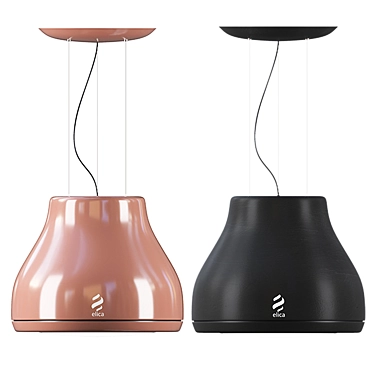 Copper Elica Pendant Lamp 3D model image 1 