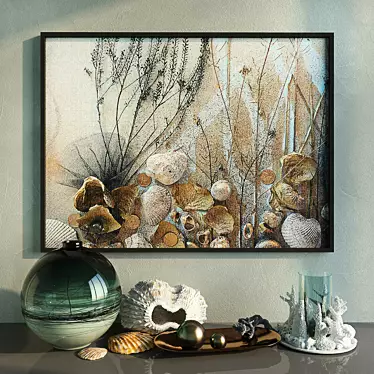 Autumn Sea Decor Set 3D model image 1 