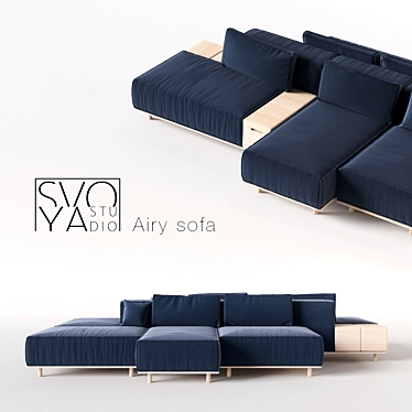 Airy Sofa: Lightness Reinvented™ 3D model image 1 