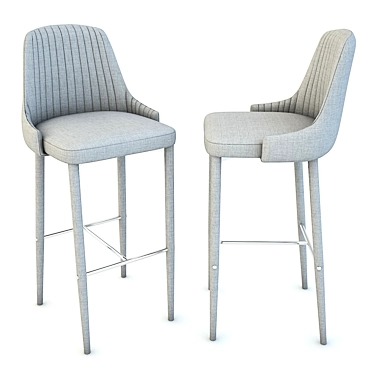 Sleek Torri Bar Stool 3D model image 1 