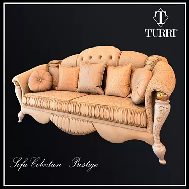 Luxury TURRI Sofa Collection 3D model image 1 