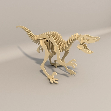 Prehistoric Playtime: Dinozavr Construction Set 3D model image 1 