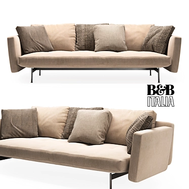 Stylish B&B Italia SAKe Sofa 3D model image 1 