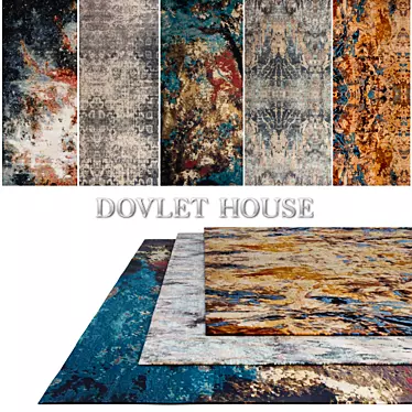 Luxurious Carpets Collection by DOVLET HOUSE 3D model image 1 