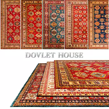 DOVLET HOUSE 5-Piece Carpets Collection (Part 76) 3D model image 1 