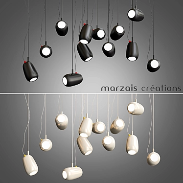 Sleek Kingston Pendant Lamp 3D model image 1 