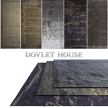 DOVLET HOUSE Carpets - 5 Piece Collection 3D model image 1 