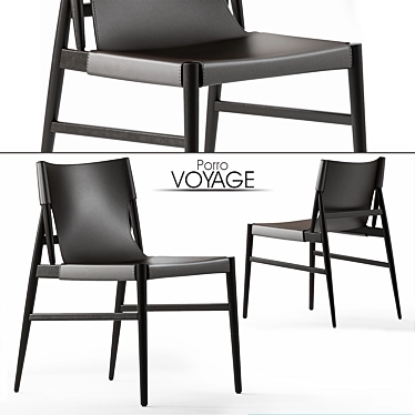 Elegant Voyage Chair by Porro 3D model image 1 