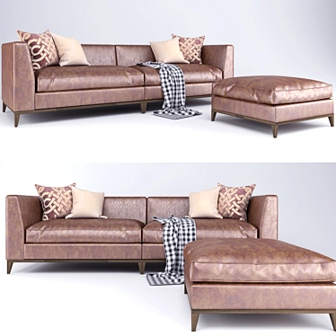 Contemporary Comfort: Modern Sofa 3D model image 1 