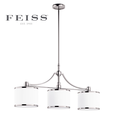 Feiss Prospect Park 3-Light Chandelier 3D model image 1 