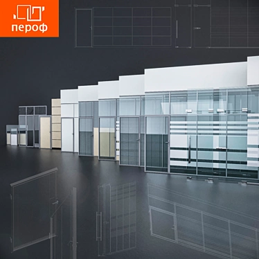 Versatile Office and Trading Partitions by PEROF 3D model image 1 