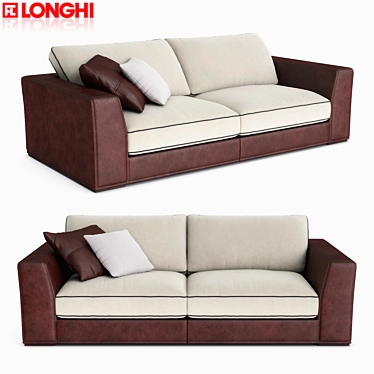 Longhi Alfred Sofa - Modern and Stylish Seating 3D model image 1 