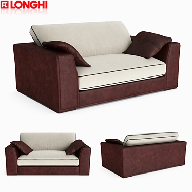 Longhi Alfred Modern Sofa 3D model image 1 