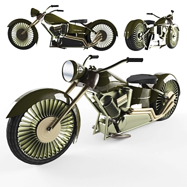 Street King Motorcycle 3D model image 1 