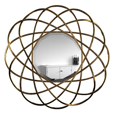 Stunning Galaxy Wall Mirror 3D model image 1 