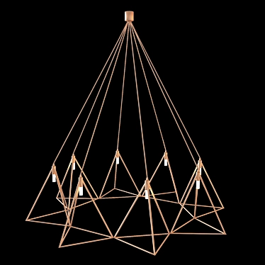 Moody Steel Pendant Lamp: Gibas VITRUVIA by Giacomucci 3D model image 1 