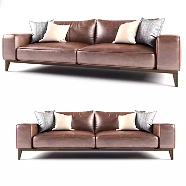 Contemporary Comfort: Modern Sofa 3D model image 1 